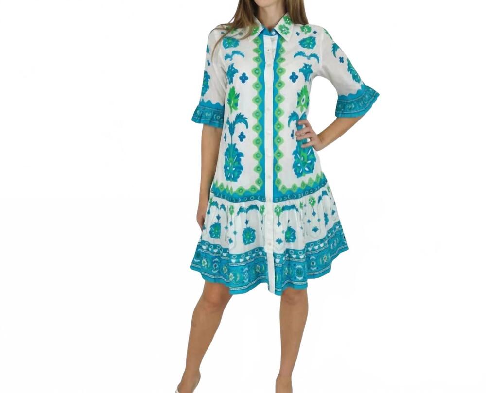 NEW ISLAPAYAL lisbon mini dress in iznik white